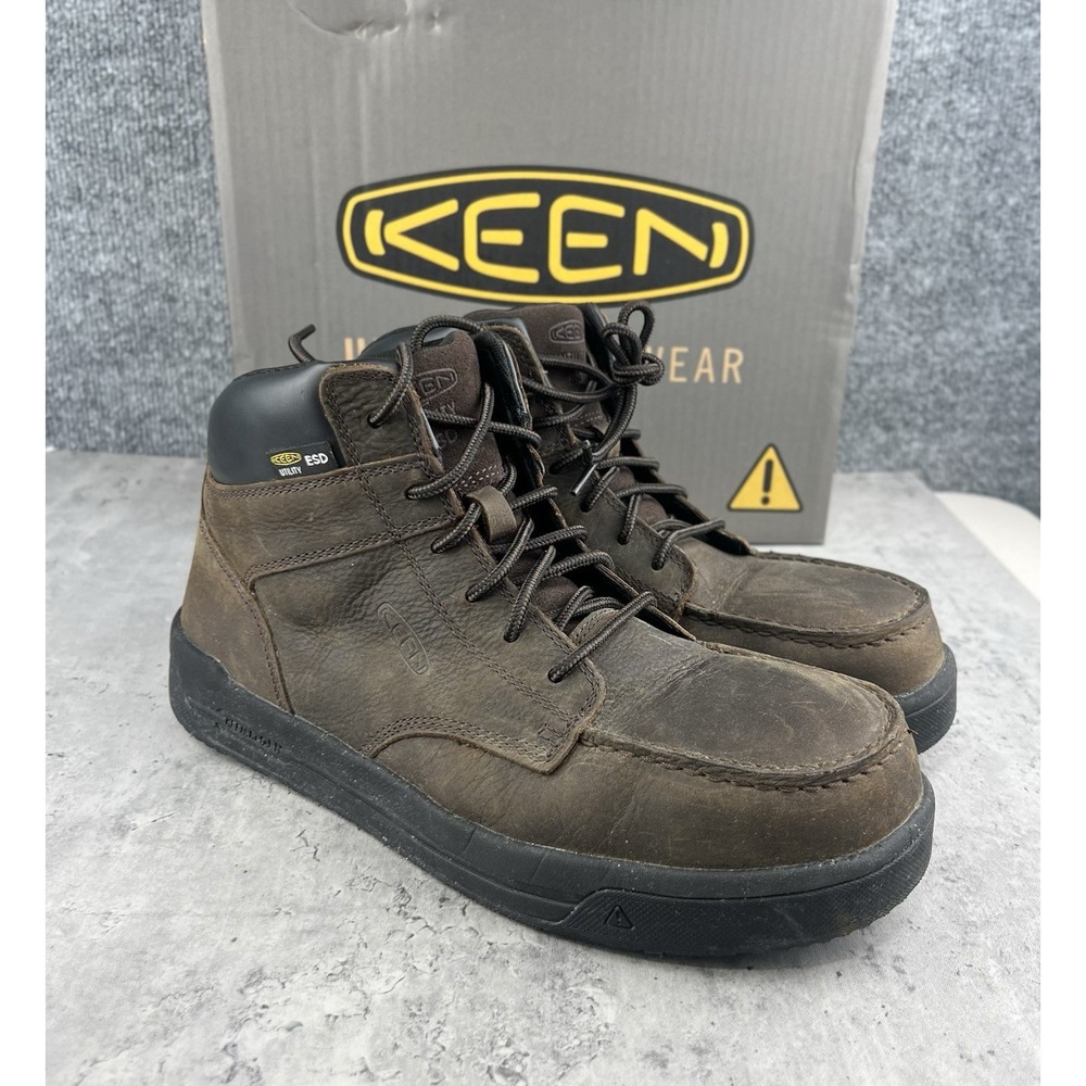 Keen Gibson Men's Gibson Mid Carbon Toe ESD Oil/Slip Resistant Work Boot 1030654
